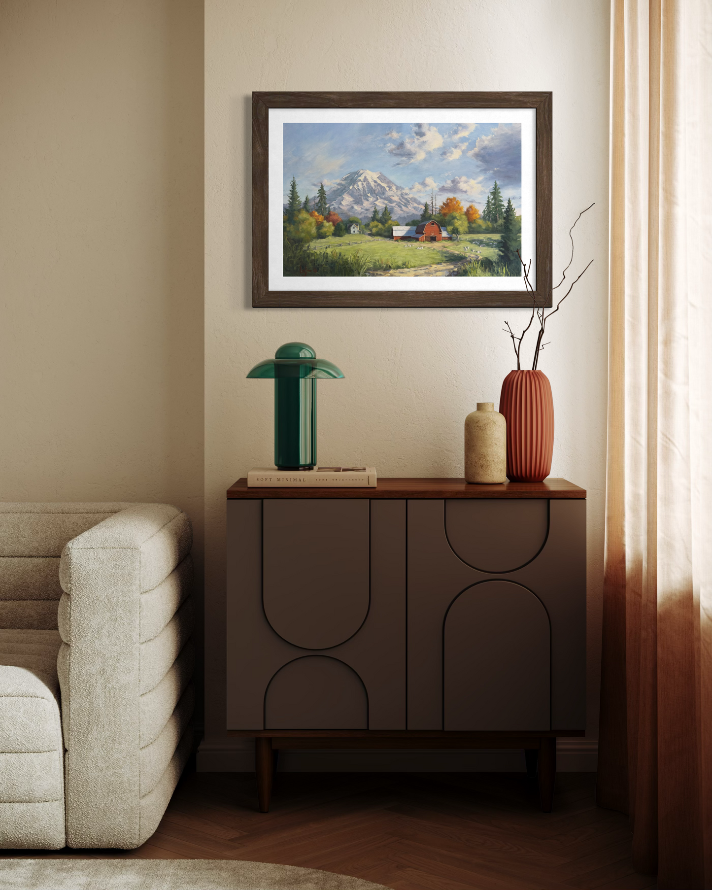 Rainier Farm Print