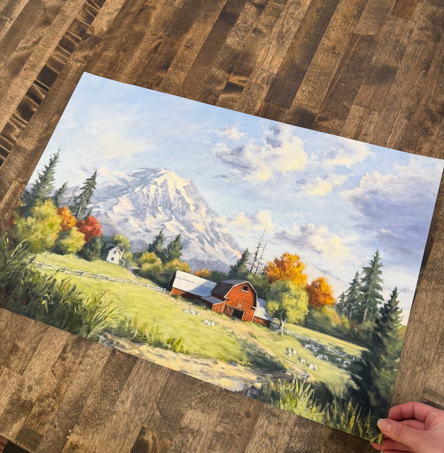 Rainier Farm Print