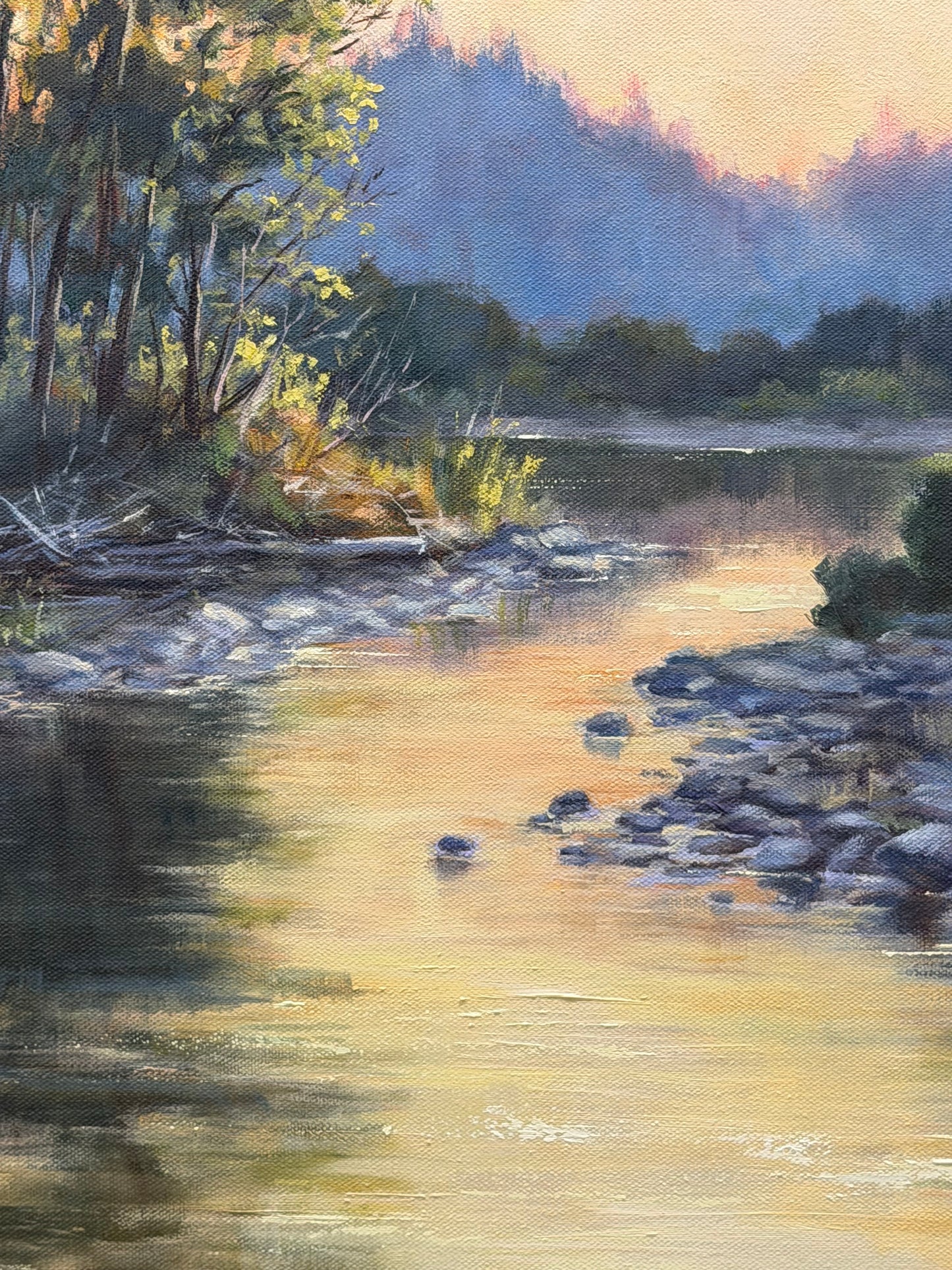 Sunset On The River